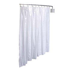 Telescoping Patient Privacy Screen - White Vinyl Curtain RB-PST-WHI